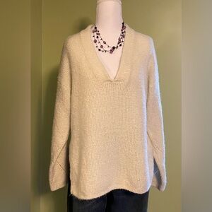 Urban Outfitters Soft Cream V-Neck Sweater